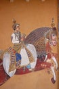 Rajasthani traditional style wall painting